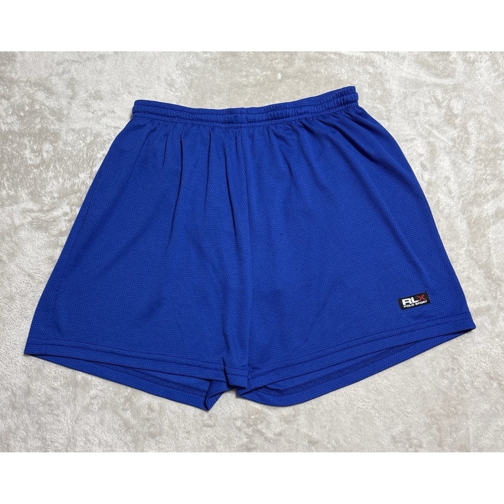 Vintage Ralph Lauren RLX Sport Shorts Men's Small Blue Made In USA Y2K